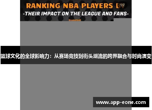 篮球文化的全球影响力：从赛场竞技到街头潮流的跨界融合与时尚演变