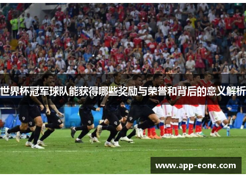 世界杯冠军球队能获得哪些奖励与荣誉和背后的意义解析